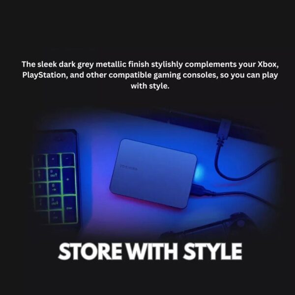 Toshiba 1TB Canvio Gaming X2 Portable External Hard Drive USB 3.0 for PlayStation/Xbox/PC HDTX210AK3AA