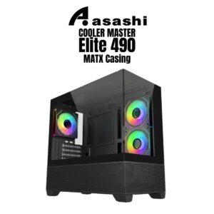 26d799582ecfe26d6445223ff9f215e0.jpeg Cooler Master Elite 490 TG MATX Casing (3 x ARGB) Black | White