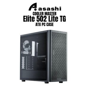 36e79989401665a03c5b6810756c8af6.jpeg Cooler Master Elite 502 Lite TG ATX PC CASE / CASING (Fan x1) - Black / White