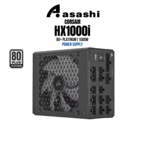 49cec643b675f65335db2fd926ab3c37.jpeg Corsair HX1000i (ATX3.0) Ultra-Low Noise iCUE Power Supply - 80+ Platinum, Fully Modular, 10 Years Warranty