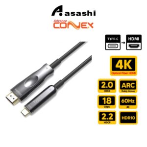 4a6d0ab3ea6a8b6c0027ff96817616be.jpeg Advance Connex professional 4K60 Type-C to HDMI Active Optical Cable (4K AOC)
