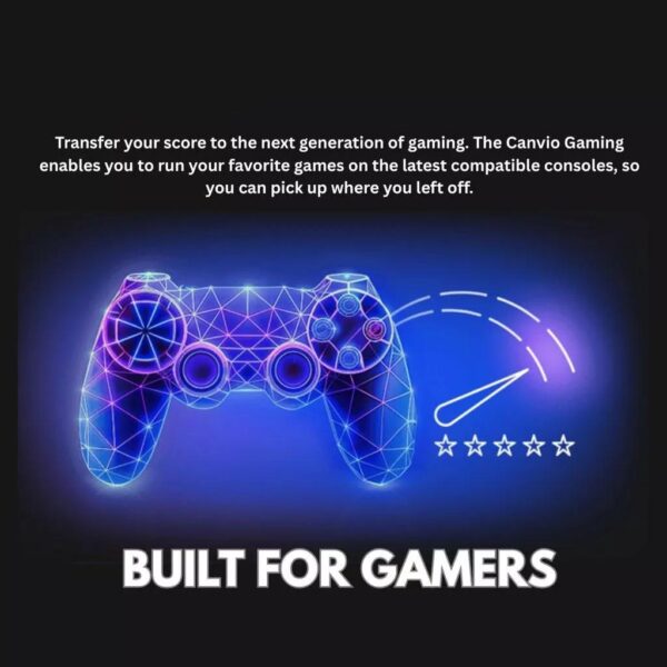 Toshiba 1TB Canvio Gaming X2 Portable External Hard Drive USB 3.0 for PlayStation/Xbox/PC HDTX210AK3AA