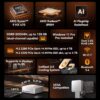 GEEKOM Mini A9 MAX - AMD Ryzen AI 9 HX 470 | 32GB DDR5 (Dual-Channel) | 1TB SSD | Wi-Fi 7 BT 5.4 | Windows11 PRO - 3Y