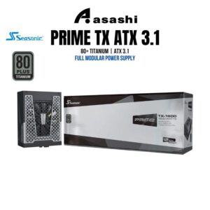 SEASONIC PRIME TX-1600 1600W 80+ Titanium ATX3.1 Full Modular Power Supply (12 Years Warranty)
