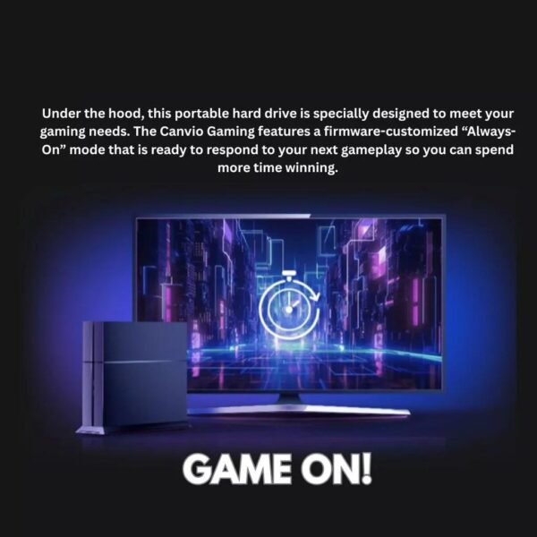 Toshiba 1TB Canvio Gaming X2 Portable External Hard Drive USB 3.0 for PlayStation/Xbox/PC HDTX210AK3AA
