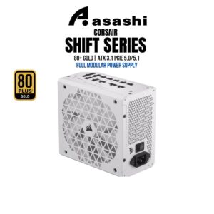 7c3eca9f781b380af2ae17c07209d64e.jpeg Corsair RMx SHIFT Series RM850x (850W) / RM1000x (1000W) / RM1200x (1200W) ATX3.1 PCIE5.0 80+ Gold, Fully Modular Power Supply (White) - 10-Year Warranty