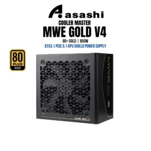 87fa8c166ef28ae2bd9a13ebcc6d70f4.jpeg Cooler Master MWE GOLD V4 850W ATX3.1 PCIe 5.1 GPU Shield 80+ Gold Full Modular Power Supply - 10 Years Warranty