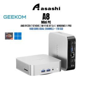 8daeb86e971f34fdfdf93889d65a7bd2.jpeg GEEKOM Mini A8 - AMD Ryzen 7 8745HS | 16GB DDR5 (Dual-Channel) | 1TB SSD | Wi-Fi 6E BT 5.4 | Windows11 PRO - 3Y