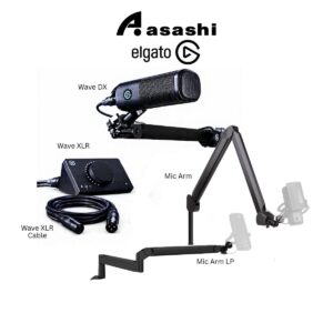 8f21cab24622cf839f5c5291d840afcd.jpeg Elgato WAVE DX | WAVE XLR | WAVE XLR Cable | WAVE Mic Arm | WAVE Mic Arm LP) Premium Microphone System