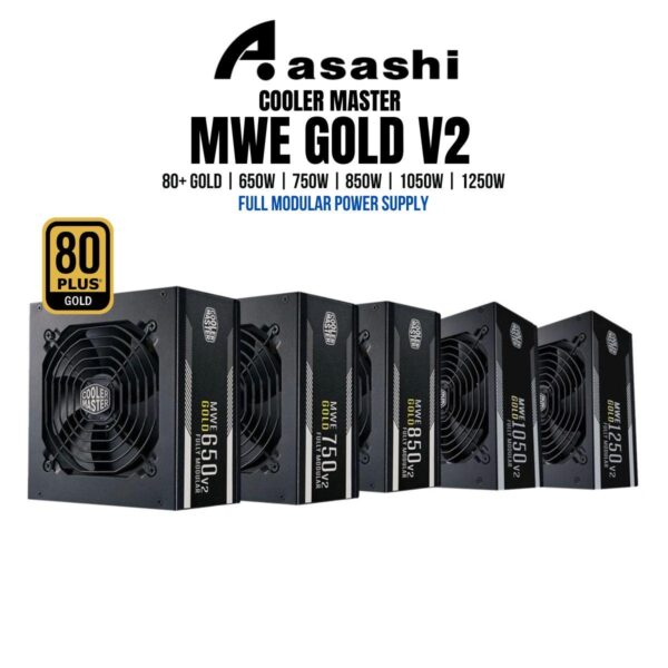 924e9235970726593391238d845bd818.jpeg Cooler Master MWE 650W V2 / 750W V2 / 850W V2 80+ Gold, Full Modular Power Supply