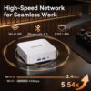 GEEKOM Mini A7 - AMD Ryzen 5 7535HS | 16GB DDR5 (Dual-Channel) | 500GB SSD | Wi-Fi 6E BT 5.4 | Windows11 PRO - 3Y
