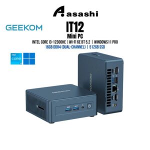 d57c883704e0d1d95ffc0d0172aeb3b4.jpeg GEEKOM Mini IT12 - Intel Core i3-12300HE | 16GB DDR4 (Dual-Channel) | 512GB SSD | Wi-Fi 6E BT 5.2 | Windows11 PRO - 3Y
