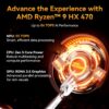 GEEKOM Mini A9 MAX - AMD Ryzen AI 9 HX 470 | 32GB DDR5 (Dual-Channel) | 1TB SSD | Wi-Fi 7 BT 5.4 | Windows11 PRO - 3Y