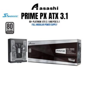 e89ae0b475de05cc378e0f54aa2c70fb.jpeg SEASONIC PRIME PX-1600 1600W 80+ Platinum ATX3.1 Full Modular Power Supply (12 Years Warranty)