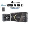 SEASONIC VERTEX PX-1000 1000W 80+ Platinum ATX3.1 Full Modular Power Supply (10 Years Warranty)