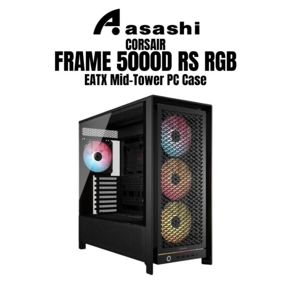 CORSAIR FRAME 5000D RS RGB Modular EATX Mid-Tower PC Case (RS140 x4)