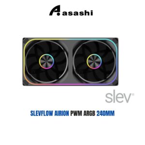 ef5401e9125cff003876092676259171.jpeg Slevflow AIRION (Forward | Reverse) PWM ARGB 240mm Fan Black / White