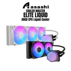 15a0ff9dff1b941fe6d229bb02ffaea8.jpeg Cooler Master ELITE LIQUID 240 | 360 (Black) ARGB CPU Liquid Cooler - 3 Years Warranty