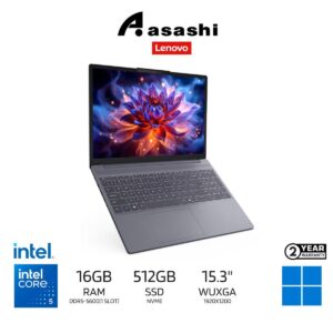 4d68021b546fc539f6479b90dc453cef.jpeg Lenovo IdeaPad Slim 3i 15IWC11 Notebook-83RR00A3MJ (Intel Core 5 320/16GB DDR5-5600(1 Slot)/512GB SSD NVME/Integrated Intel Graphics/15.3" WUXGA IPS/Win11Home/Office Home 2024/2Yr Pre/Backpack/Grey)