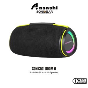 5e0972b5cc1cf1aaea2ac074df30de6b.jpeg Sonic Gear SONICGO! Boom 6 Bluetooth 5.4/5Hrs/IPX5 Waterproof Speaker