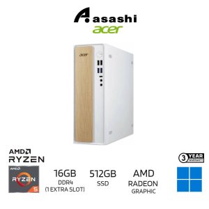 699b9ea98fa6eb4cf7aa759893cd8653.jpeg Acer Aspire XC102-PCSO-53500W11 PC Desktop (AMD Ryzen 5 3500U/16GB DDR4(1 Extra Slot)/512GB SSD/ AMD Radeon Vega Graphics/Wifi+BT/Wireless KB & Mouse/Office Home 2024/Win11Home/3years)