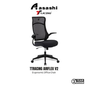 83fdcd79e2a815566d62a392f6530ceb.jpeg TTRacing AIRFLEX V2 Ergonomic (Black) Office Chair - 2 Years Warranty