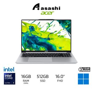 cf97c81b77f5924559b7edae6bfcb287.jpeg Acer Aspire Lite 16 AL16-74P-535W Notebook (Intel Core Ultra 5 125H/16GB DDR5L OB(No Slot)/512GB SSD/16" FHD/Intel Graphic/Office Home/Win11Home/2Yrs/Backpack/Silver)