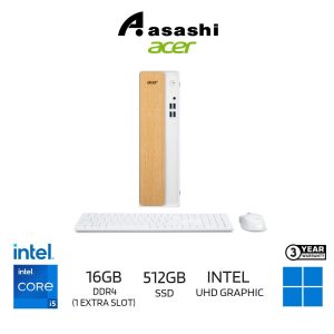 d883c50a2f2a2880f0792f7bbb479c8a.jpeg Acer Aspire XC102-H610D4-14400W11 PC Desktop (Intel Core i5-14400/16GB DDR4(1 Extra Slot)/512GB SSD/Intel UHD Graphics/Wifi+BT/Wireless KB & Mouse/Office Home 2024/Win11Home/3years)