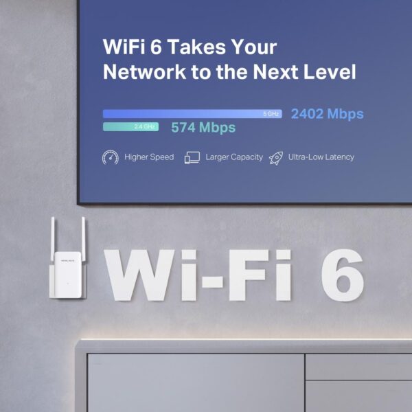 Mercusys ME80X AX3000 Wi-Fi 6 Range Extender